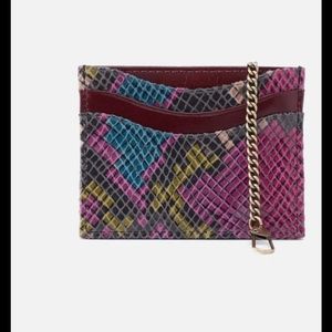 HOBO Snake Print Card Case